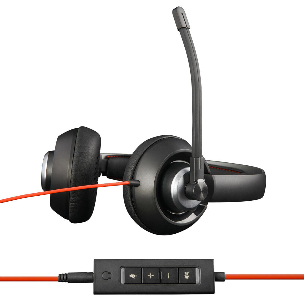 BLUESTORK MC401 Casque +Micro rotatif anti-bruit +Télec. Jack+USB