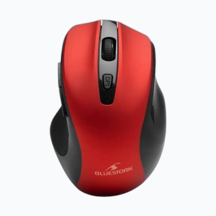BLUESTORK M-WL-OFFICE75 Souris 6b. s/fil Dual Bluetooth+USB * Rouge