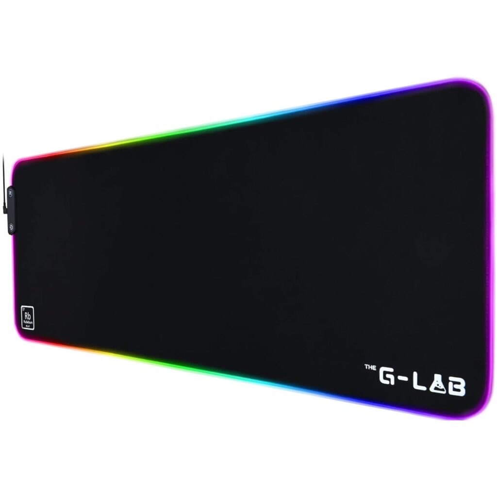 THE G-LAB PAD-RUBIDIUM TAPIS DE SOURIS RGB XXL 800x300x3mm +Port USB
