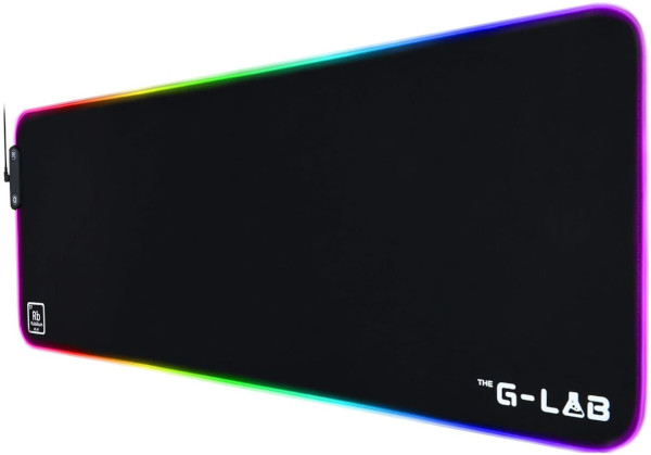 THE G-LAB PAD-RUBIDIUM TAPIS DE SOURIS RGB XXL 800x300x3mm +Port USB