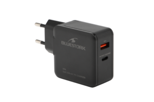 BLUESTORK BS-PW-BS-65-GAN-C-A ALIM BUREAU 65W USB-C/A Noire