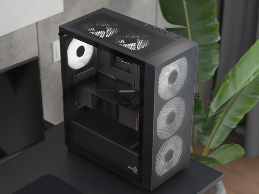 BT Moyen ATX AeroCool Prime RGB - vitrés (Noir) * ACCM-PV29013.11