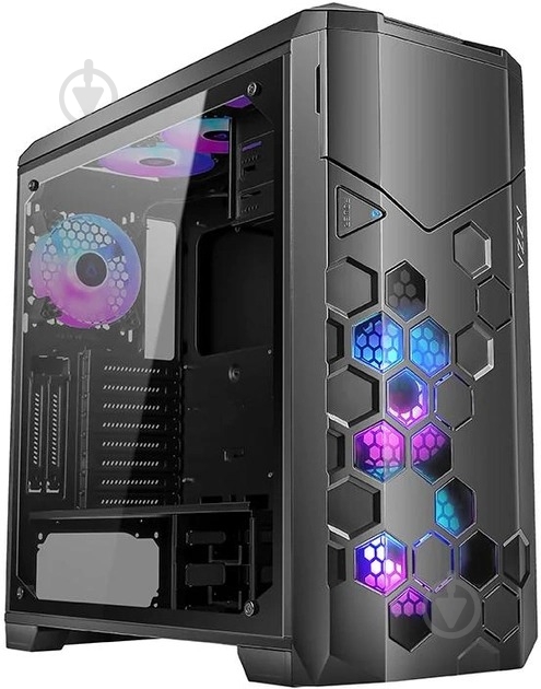 BT Moyen ATX Azza Spectra RGB - vitrés (Noir) * CSAZ-280B