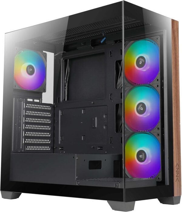 BT Moyen ATX Azza Spectra RGB - vitrés (Noir) * CSAZ-280B