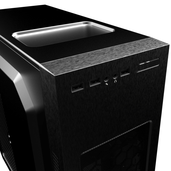 BOITIER DUST BLACK FORCE DU-CBF MoyenTour/Alim 500W/ATX * Noir