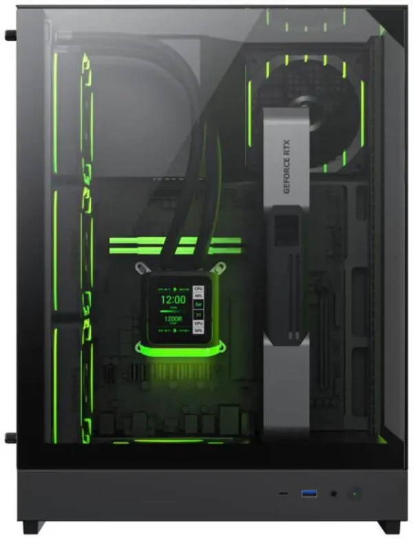 BOITIER GameMAX T20 Gaming MT/sans ALIM./M-ATX * Black