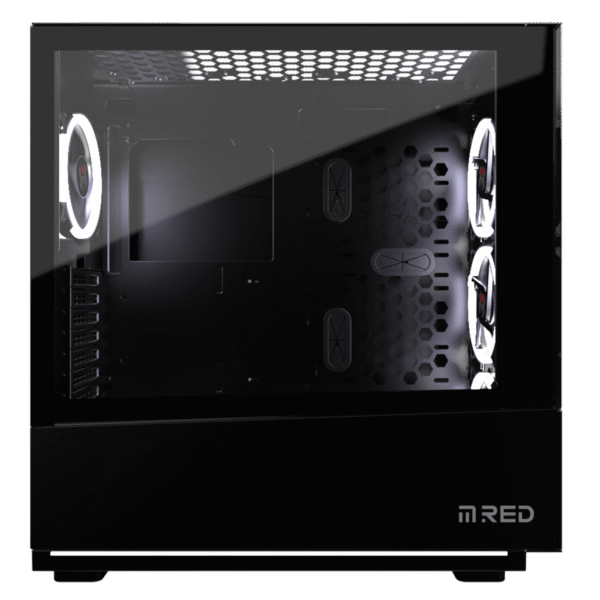 BOITIER M.RED ELITE BLACK Rainbow ARGB MR-006 MT/ATX sans Alim.