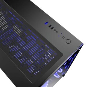 BOITIER M.RED Crystal Sea Noir mT/sans Alim/mATx