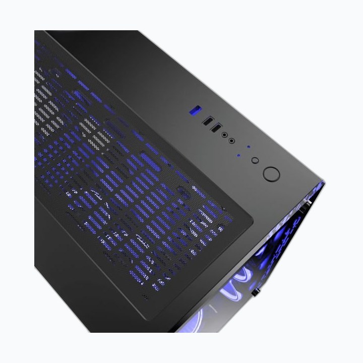 BOITIER M.RED Crystal Sea Noir mT/sans Alim/mATx