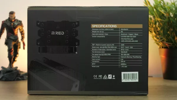 BOITIER PC M.RED Warship Cylindre Alu+Plexi sans Alim/mATX/ITX * Noir