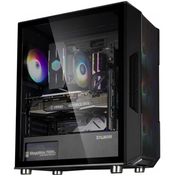 BT Moyen ATX Zalman I3 Neo TG RGB - vitrés (Noir) * I3 Neo TG Black