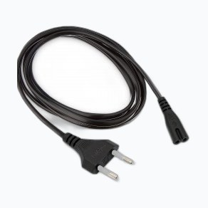 CABLE ALIM. NB CEE 7 (M) > IEC C7 (F) Bipolaire Noir 3.0m * 808311