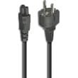 CABLE ALIM. NB CEE 7 (M) > IEC C5 (F) Tripolaire Noir 1.8m * 808350