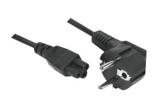 CABLE ALIM. NB CEE 7 (M) > IEC C5 (F) Tripolaire Noir 3.0m * 808351
