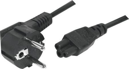 CABLE ALIM. NB CEE 7 (M) > IEC C5 (F) Tripolaire Noir 3.0m * 808351
