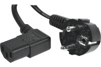 CABLE ALIM. PC CEE 7 > C13 coudé noir 3.0m * 808211