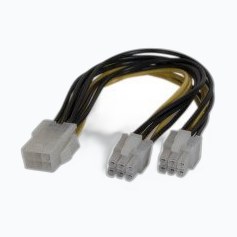 DOUBLEUR D'ALIM. PCIe 6 pins -15 cm * 146694
