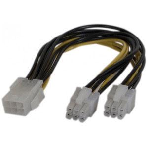 DOUBLEUR D'ALIM. PCIe 6 pins -15 cm * 146694