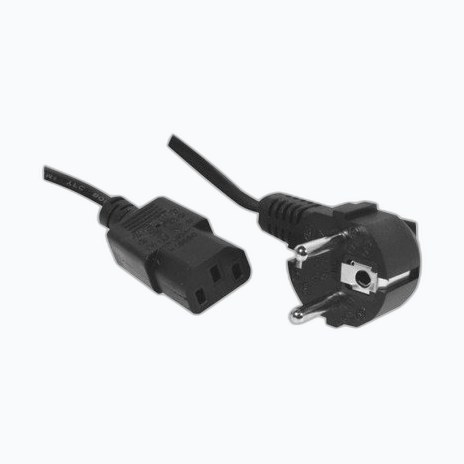 CABLE ALIM. Y CEE 7 (M) > 2x IEC C13 (F) 2P+T Noir 1.8m * 808410