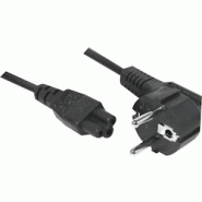 CABLE ALIM. Y CEE 7 (M) > 2x IEC C13 (F) 2P+T Noir 1.8m * 808410