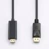 D2 - CABLE DisplayPort (M/M) 1.2 avec système de vérouillage * 2M