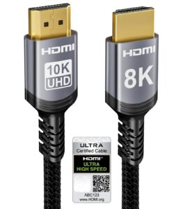 D2 - CABLE HDMI (M/M) 2.1 nylon tressé comp. 8K * 3.0M