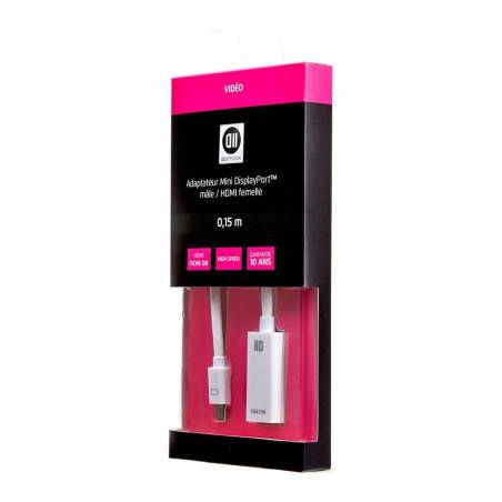 D2 - ADAPTATEUR Mini-DP (M) vers HDMI (F)