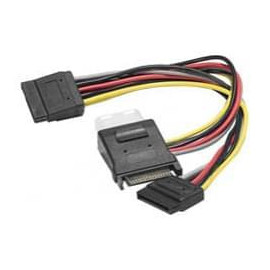 CABLE Doubleur d'Alimentation SATA vers 3 Molex - 30 cm*147559