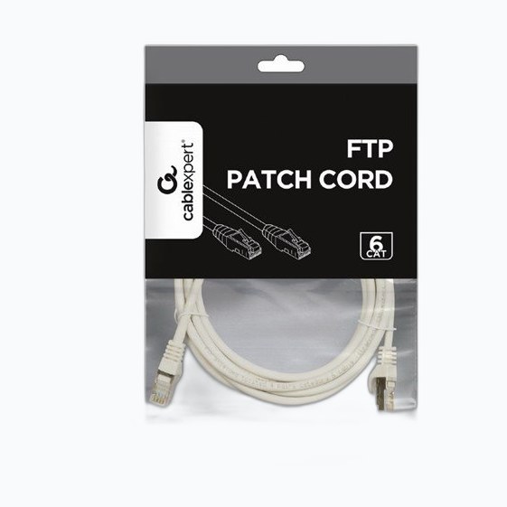 Cordon RJ45 Cat. 6E FTP Gris 3 m