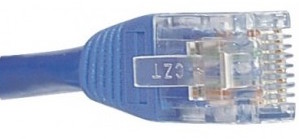 CABLE RESEAU RJ45 CAT.6 * 0.3M Bleu [842039]