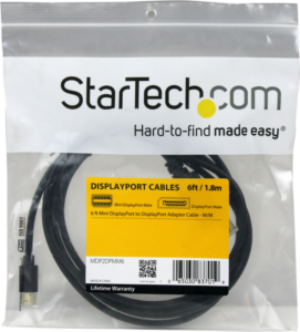 StarTech.com Cable Mini-DP (M) vers DisplayPort (M) 1,8m * MDP2DPMM6