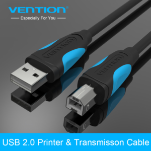 Cable Vention USB 2.0 A/B M/M 2m (Noir) - VAS-A16-B200