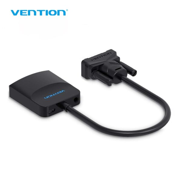 Convertisseur Vention VGA vers HDMI + Jack 3.5mm 0.15m (Noir) - ACNBB