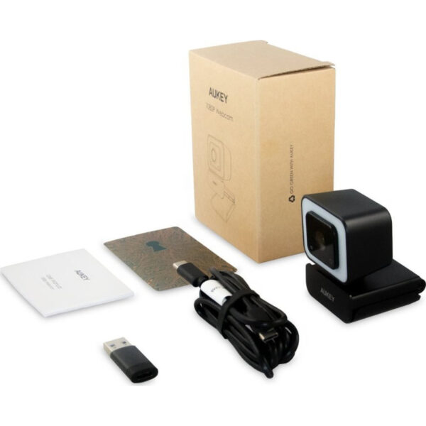 AUKEY PC-LM6 Stream Series WEBCAM 1/3 CMOS Full HD +Ring Light