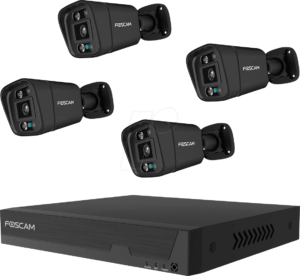 FOSCAM FN9108E-B4-2T Kit NVR 8ch FHD 4xCAM 5MP IP66 PoE +2To