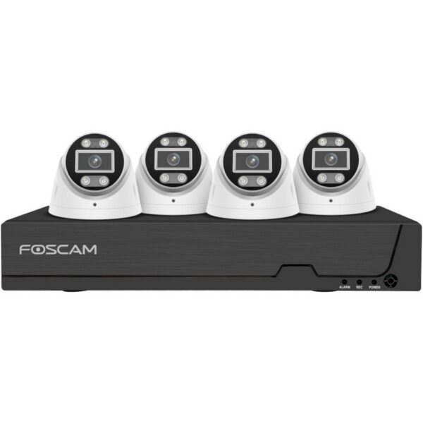 FOSCAM FN9108E-B4-2T Kit NVR 8ch FHD 4xCAM 5MP IP66 PoE +2To