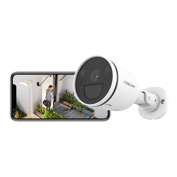 FOSCAM S41 Caméra IP 4MP EXT. IR/LEDs IP66 Bi-Dir. WiFi * Blanc