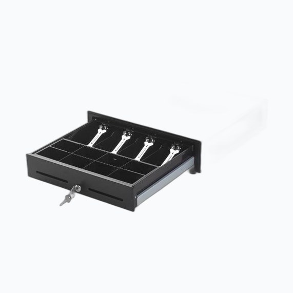 Tiroir caisse horizontal 4B/8C 410mm RJ11 / RJ12 NOIR