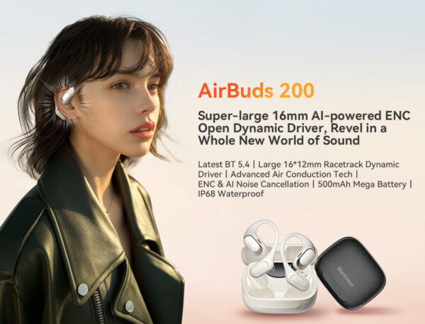 BLACKVIEW AirBuds 20 OREILLETTES Bluetooth * White