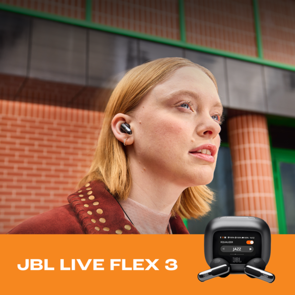 JBL Live Flex 3 Oreillettes HiFi ANC +Boîtier de charge * Noir