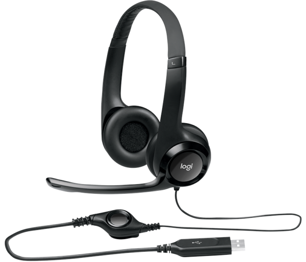 CASQUE LOGITECH H390 +Micro #bruit filaire USB-A Noir * 981-000406