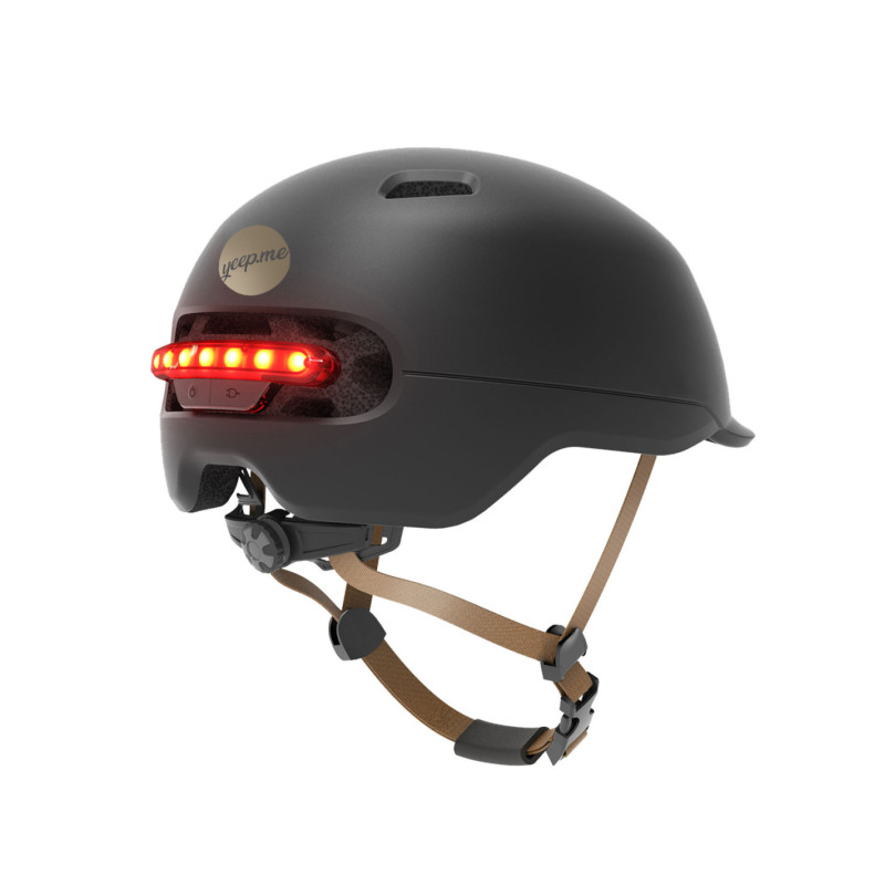 Casque YEEP.ME H60 ventilé feux LED+STOP Taille L/XL > 58-61