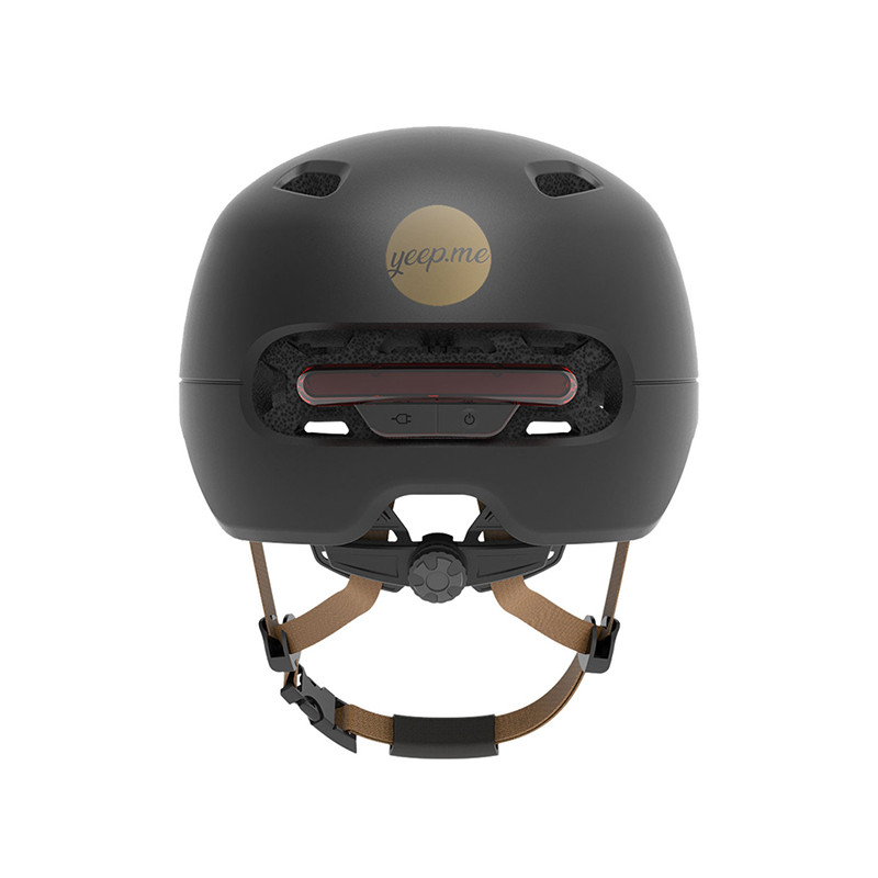 Casque YEEP.ME H60 ventilé feux LED+STOP Taille S/M > 54-58