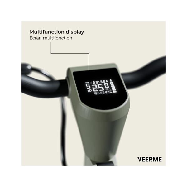 Casque YEEP.ME H60 ventilé feux LED+STOP Taille S/M > 54-58