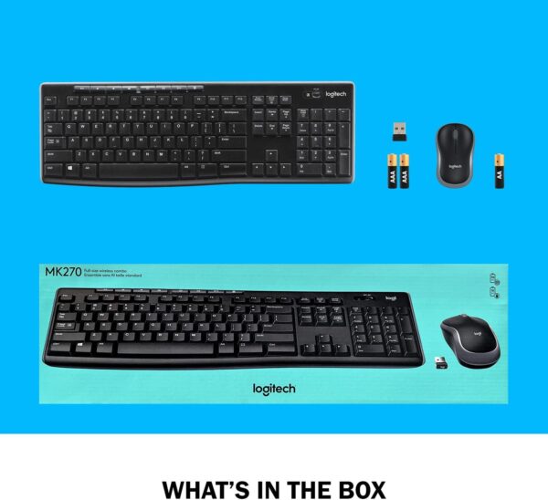 CLAVIER & SOURIS LOGITECH MK270 Desktop Optical s/fil * RETAIL