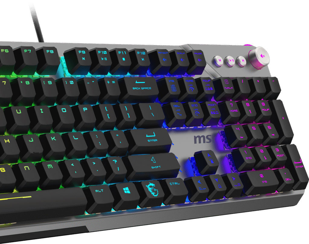 Clavier Gamer mécanique (Kailh Midnight Pro Silent) MSI Strike 600 RG