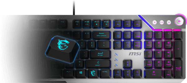 Clavier Gamer mécanique (Kailh Midnight Pro Silent) MSI Strike 600 RG