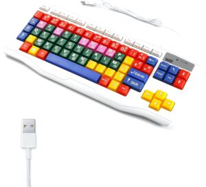 WE KIDS - Clavier FR * USB * Grandes touches colorées pour Enfants