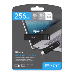 CLé USB3.1 PNY Elite Steel 3.1 USB Stick 256GB Retail
