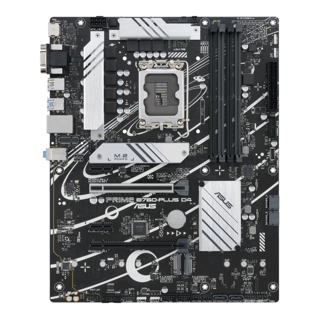 CM ASUS PRIME B760-PLUS D4 (s1700) 4DDR4 M.2/SATA VGA/HDMI/DP 2.5GbE